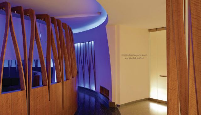The entrance to the Cancer Center Quiet Room.