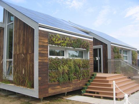 The Montreal team used kiln-baked birch on its exterior. 