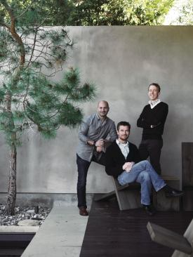 The brain trust behind the San Francisco firm Aidlin Darling Design (from left): partner Joshua Aidlin, AIA, partner David Darling, AIA, and principal Peter Larsen.