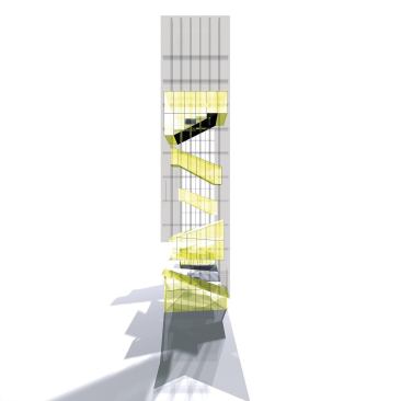 Sectional Diagram Showing Stairs