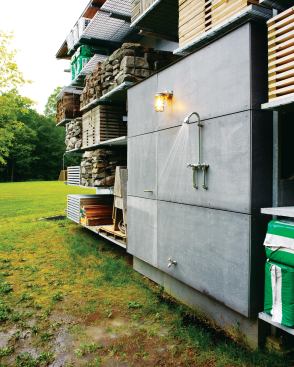Storage Barn, shower on exterior