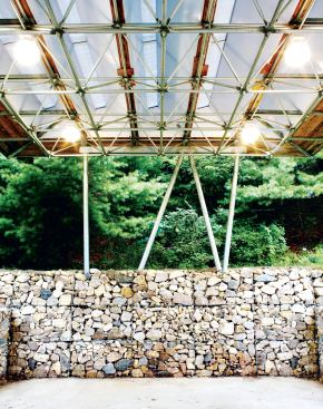 Storage Barn, sand storage area