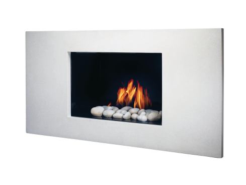 European Home added colored interiors and surrounds to its contemporary line of Vision gas fireplaces. Designed by U.K.–based Gavin Scott, the new combinations include a red concrete surround and a blue interior; a seamless stainless steel surround and a cobalt blue interior; a monochromatic white model with a limestone-white concrete surround; and a black enamel interior with a limestone-white surround. The fireplaces have an open front and are available with or without vents. European Home. 781.324.8383. 
www.europeanhome.com.