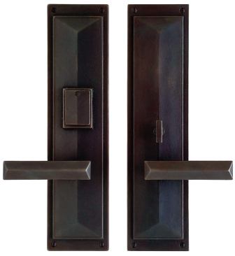 Rocky Mountain Hardware is showcasing the versatility of a bronze patina in its Mack Collection, a new line of door hardware and home accessories that uses geometric lines and shifting planes to play on shape and shadow in the most essential forms. The pieces come in a range of bronze finishes and with 90 percent recycled materials—the majority of which is post-consumer—the pulls can be used to earn LEED credits. Rocky Mountain Hardware. 888.788.2013. 
www.rockymountainhardware.com.