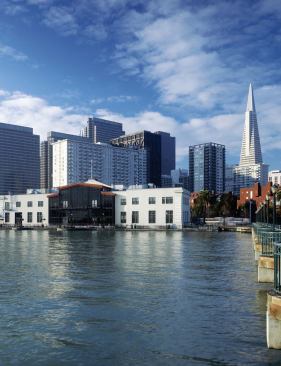 Tom Eliot Fisch has completed a series of buildings on the waterfront, including renovations and seismic upgrades at Piers 1 1/2, 3, and 5. The results included a new look from the water.