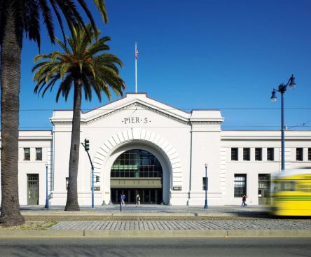 Tom Eliot Fisch has completed a series of buildings on the waterfront, including renovations and seismic upgrades at Piers 1 1/2, 3, and 5. The results included improvements in the iconic bulkhead buildings and newly designed interior office spaces.