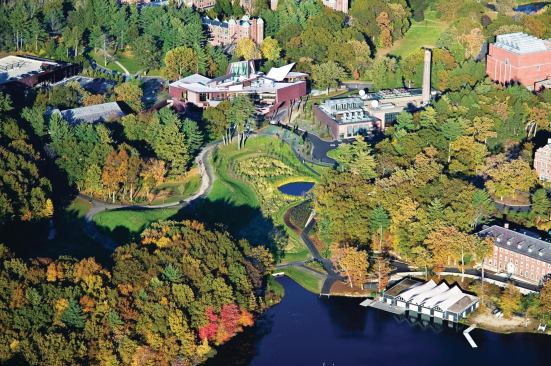 Alumnae Valley on the Wellesley College campus exemplifies a successful brownfield restoration project in which the design and remediation teams collaborated early in the project.
