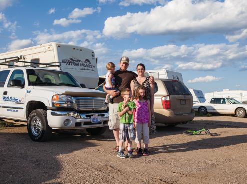 Families have flocked to North Dakota to find work, many of them living in trailers or other temporary housing.