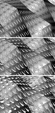 Variations of the tesselated panels