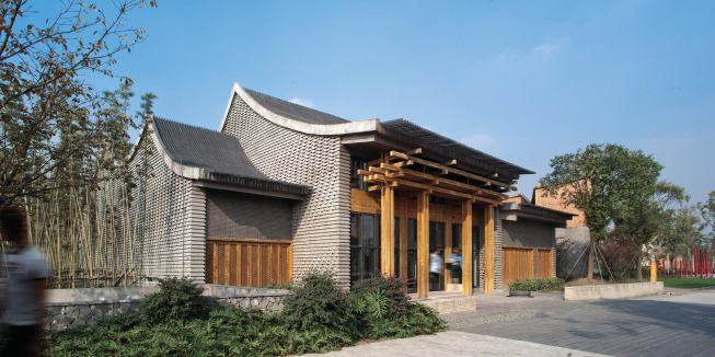 The Lanxi Curtilage features a restaurant, private club, and series of courtyards.