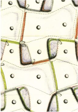 INTERIOR FELT "DRAPE"
Preliminary sketches for the felt drape system will be manufactured into large-scale mockups.