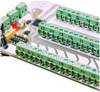 A control board was designed specifically to connect input data from the sensor network to the façade, and to control the pin mechanism that opens and closes the gills to permit or prevent airflow.
