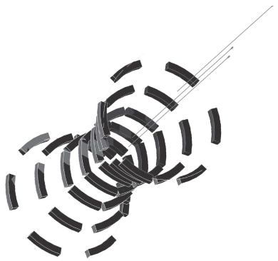 MAGNET MECHANISM A series of electromagnets would encircle each of the flexible tube linings, causing the tubes to contract and expand based on the attractive and repellent properties of the magnets themselves. This would mimic the smooth muscle contractions of the human intestines, called peristalsis.