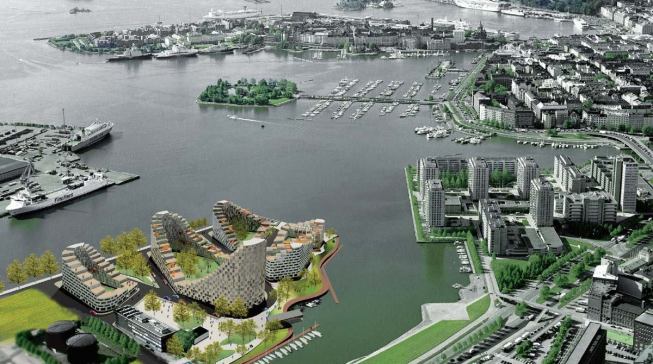 Redefining the apartment building typology is an explicit goal of the city of Helsinki, since apartments account for 85 percent of all housing units there. And local architects are happy to oblige. ALA, a young firm of about 20 people, won a competition for a major new housing development with its proposal for elliptical blocks of uneven height enclosing large green spaces. Construction is expected to begin next year.