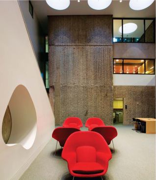 Great Hall, in basement-level library