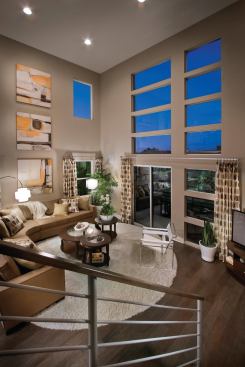 Plan No. 7 features a light-filled space with access to the outdoors.