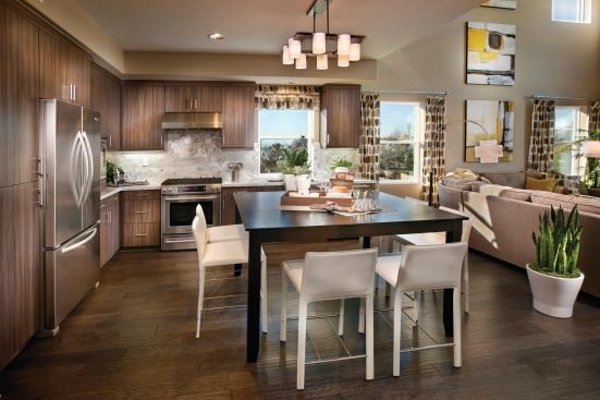 Space for casual family dining near the kitchen is a key element of Plan 7.