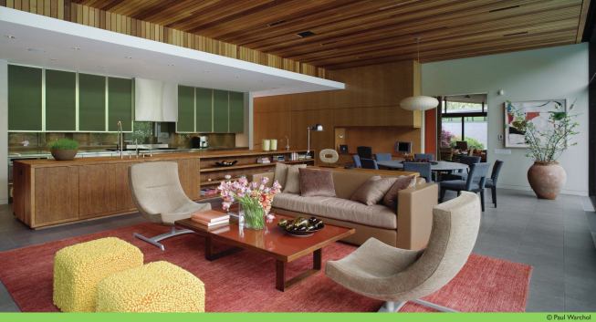 Architect Tom Shafer did an extensive remodel of this 1950s ranch house and designed the entire project—including the open kitchen—by following the home’s existing lines.


Fifties Love Affair, Winnetka, Ill.: Architect: Grunsfeld Shafer Architects, Evanston, Ill.; General contractor: Rizzolo Brothers Company, Libertyville, Ill.; Interior designer: Insight, Highland Park, Ill.; Photographer:Paul Warchol 