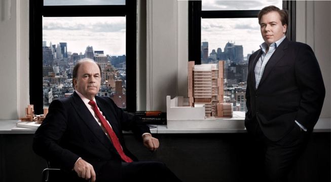 Sir Fraser Morrison (left) and Peter Morrison