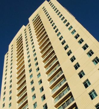 Broadway Plaza Architect: Burt Hill, Pittsburgh, Pa.

Completion: 2004 146-unit apartment building for Mayo Clinic patients as well as business travelers.