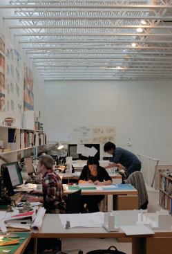 "The office is now quite mature," Thom says. "Most of the staff has been here for over eight years."