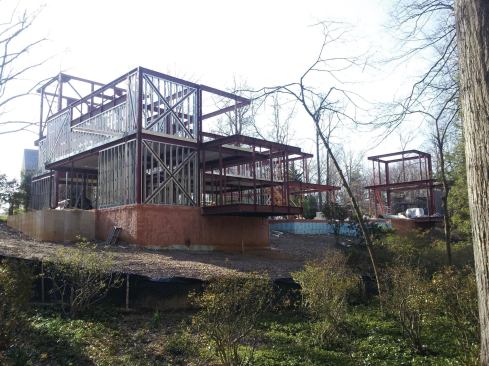 A look at the under-construction Oscillating Villa, the Bethesda house Jameson is building for himself and his family.