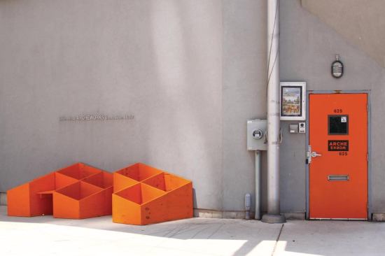 Plywood boxes from the “Cut. Join. Play.” installation by MAS Studio that was featured at the 2012 Venice Architecture Biennale.