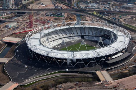 Aerial view of Olympic Stadium