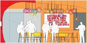 Section Through the Xicato Stand