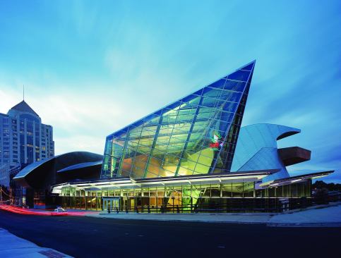 Taubman Museum of Art Architect: Randall Stout Architects, Los Angeles. Completion: 2008. Brief: Stout, designer of the $66 million, 81,000-s.f. downtown building, previously worked at Gehry Partners.