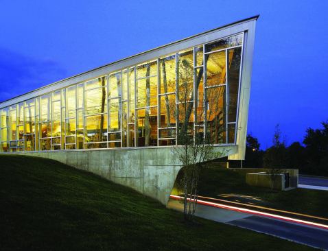 The new Traverwood Branch Library in Ann Arbor, Mich., uses wood from nearby ash trees killed by the emerald ash borer in a very local lesson about sustainability.