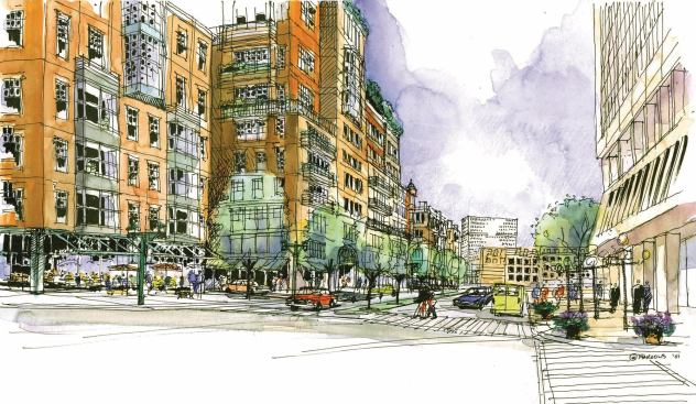 A sketch for the East Cambridge project.