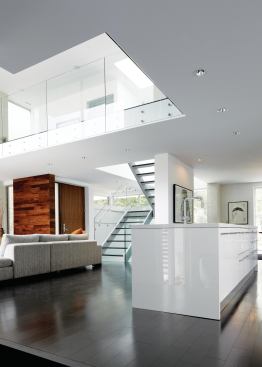 Like most of Studio Dwell's residences, Bucktown Three features a kitchen that opens up to the living and dining areas.