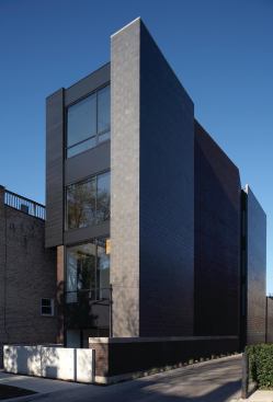 Tall, narrow houses slipped into the urban fabric, such as 1748 N. Winchester, are a Studio Dwell specialty.
