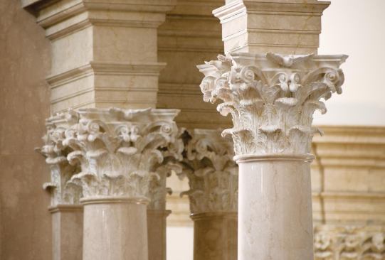 Corinthian column capitals