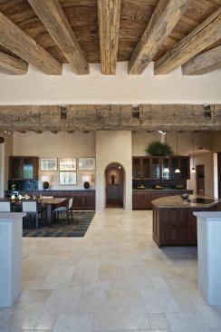 Flooring

Ultra-durable limestone floors grace the main living area; in other parts of the house, FSC-certified quartersawn white oak was used.