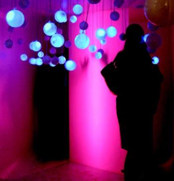 London-based BDP Lighting's "Life Cycle" container installation pays homage to circadian rhythms (above).