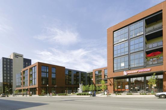 Main + RoseArchitect: EOP Architects.

Completion: 2008.

Brief: $25 million, 200,000 s.f.; winner, Lexington Board of Architectural Review/Historic Preservation Commission 2008 New Construction Award.
