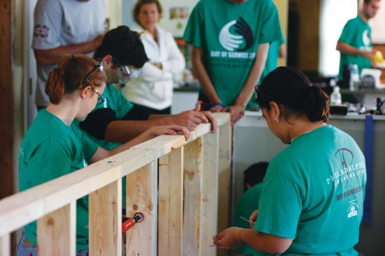 Students from Philadelphia University designed and built an integrated ramp with a gentler slope, plus a handrail wall, enabling Josh to move about his home with greater freedom and confidence.