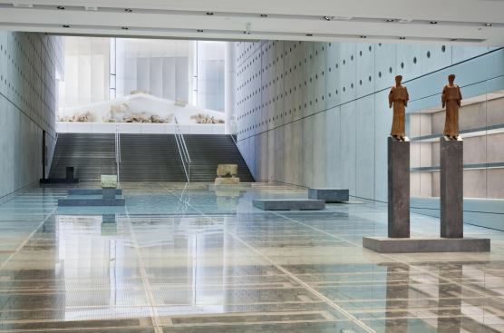 New Acropolis Museum, Athens, Greece, Bernard Tschumi Architects, 2009 (main hall)
