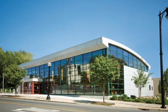 Arbor Hill Branch Library

Architect: Kevin Hom Andrew Goldman Architects, New York.

Completion: 2010.

Brief: $4 million, 10,000-s.f. public library sheathed in a reflective silver aluminum panel skin; LEED Gold certification expected.