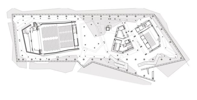 Floor plan, Raif Dinçkök Yalova Cultural Center