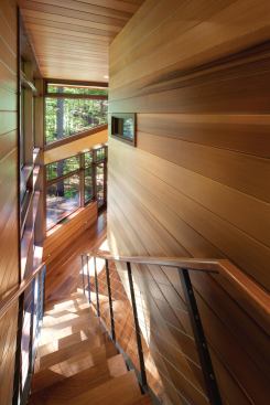 The production schedule was brisk—the house broke ground in the fall and was finished the following summer, just in time for a family wedding. 