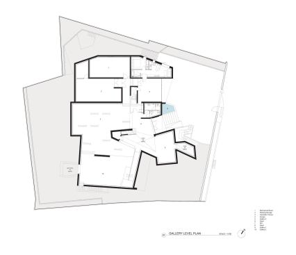 Gallery level plan.