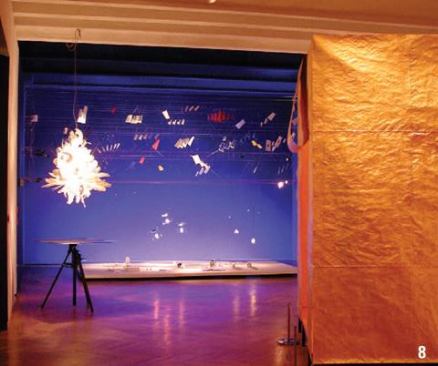 (8) Pensatoio d'Oro (foreground), 2004 Symphonia Silenziosa Installation, 2000 (background)