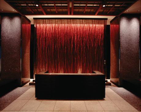 Nuno Corp.'s installation "Deep Roots" in the Mandarin Oriental Hotel, Tokyo.
