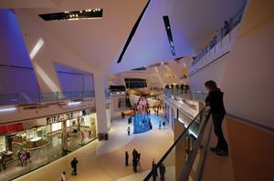 The lighting design at Crystals, CityCenter, brings together a complex set of architectural forms and finishes. 