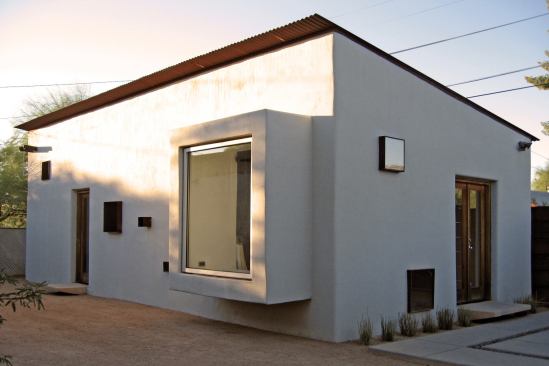 residential architect  January-February 2008  workspace  Ibarra Rosano Design Architects  Tuscon, Ariz. / 
www.ibarrarosano.com   A 650-square-foot studio occupies the backyard of husband-and-wife architects Luis Ibarra and Teresa Rosano, RA, LEED AP.