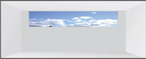 In each of these three rooms all window apertures have the same effective aperture.