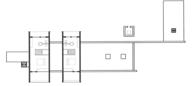 The home’s second floor plan.